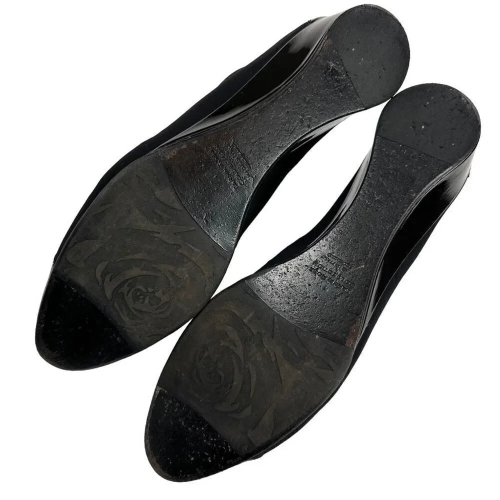 Taryn Rose Women's Camila Demi-Wedge Patent Leather Booties